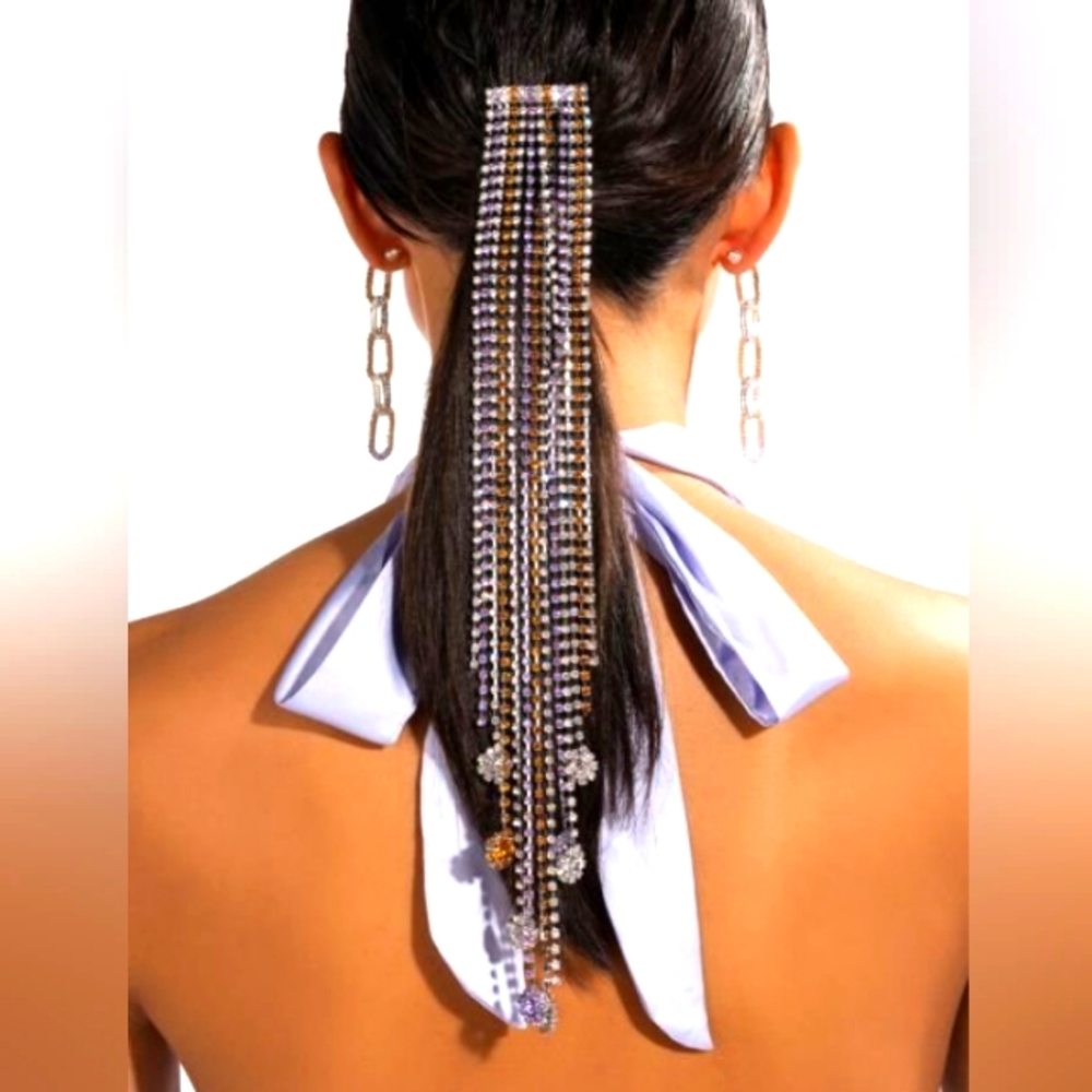 Rhinestone Ponytail Comb 🩷LIVE show item